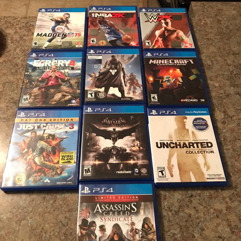 10 PS4 games selling all for $90 or individual prices listed below. for ...