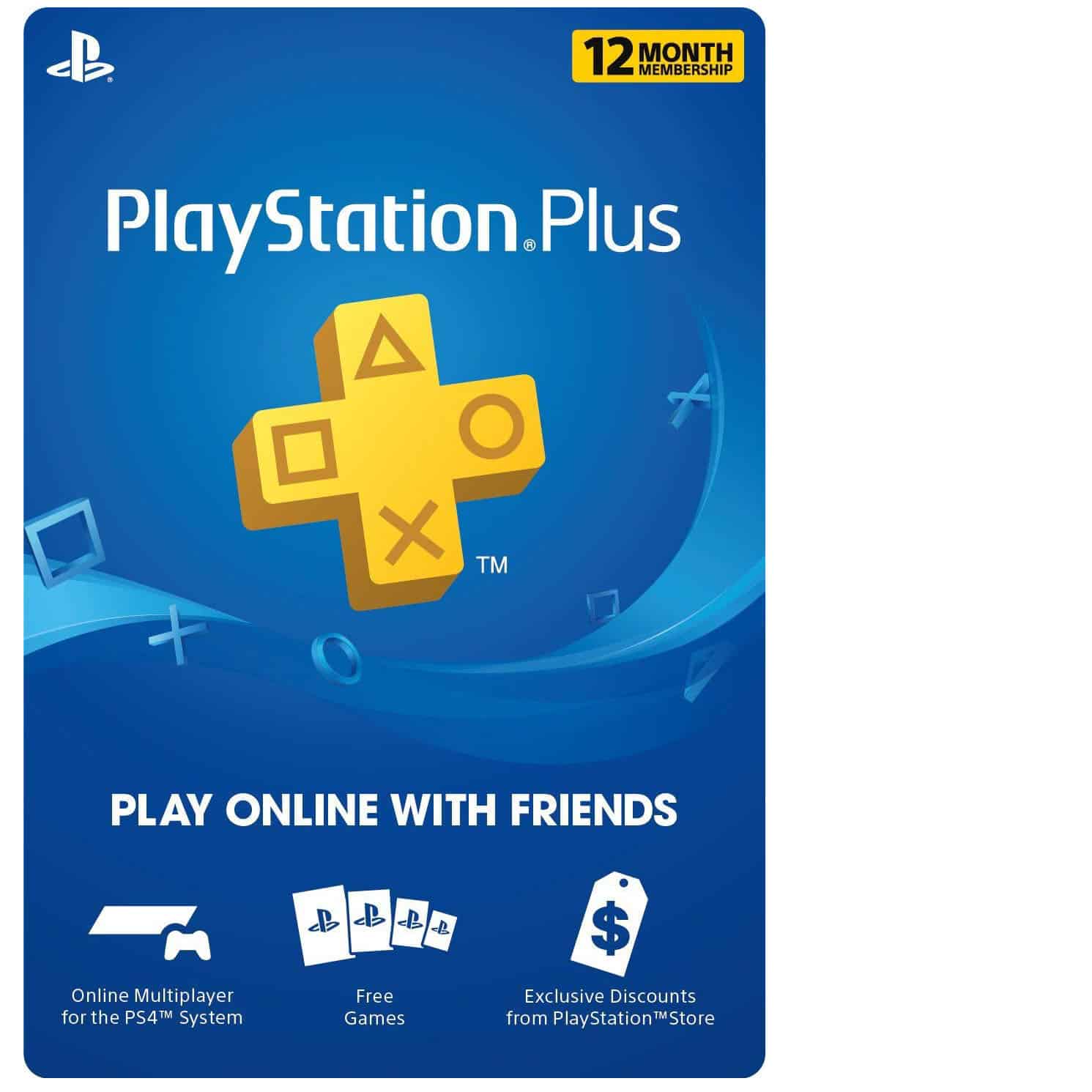 12 Month PlayStation Plus Membership Subscription