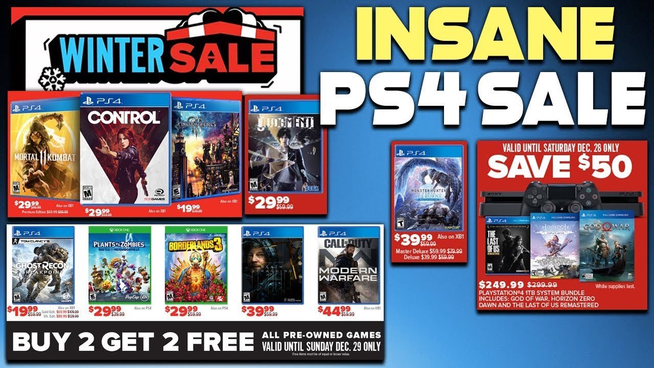 ABSOLUTELY INSANE PS4 GAME SALE