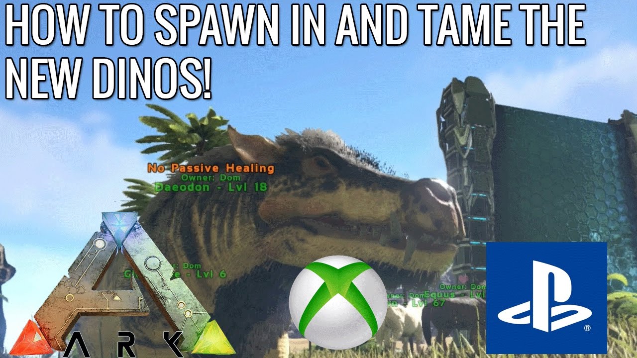 ARK: HOW TO SPAWN IN AND TAME THE NEW DINOS!