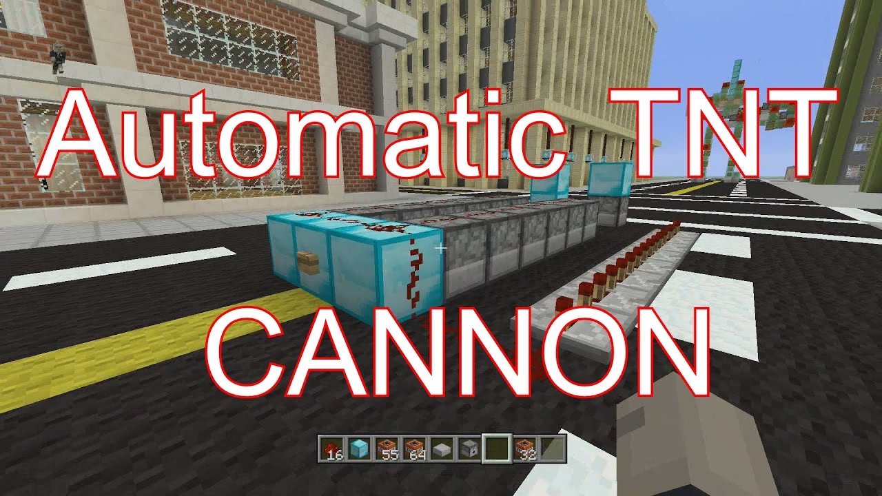 Automatic TNT CANNON Tutorial: Minecraft Xbox/PS4