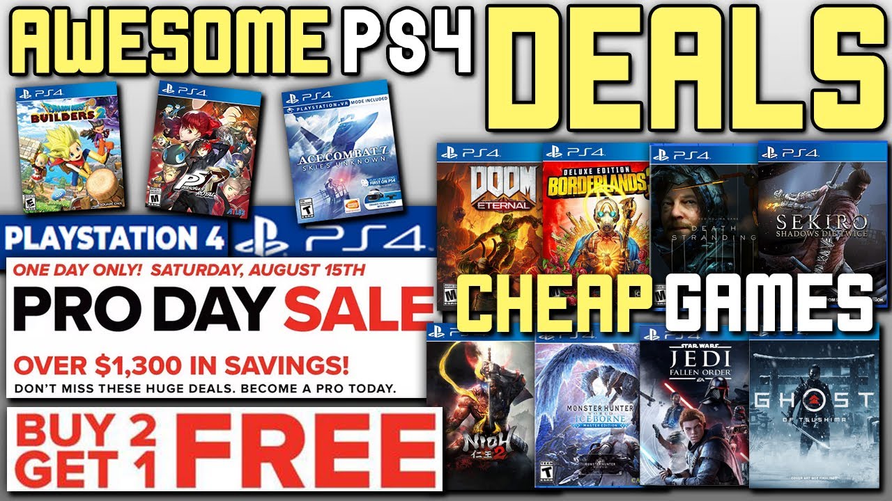 AWESOME NEW PHYSICAL PS4 GAME DEALS AVAILABLE RIGHT NOW ...