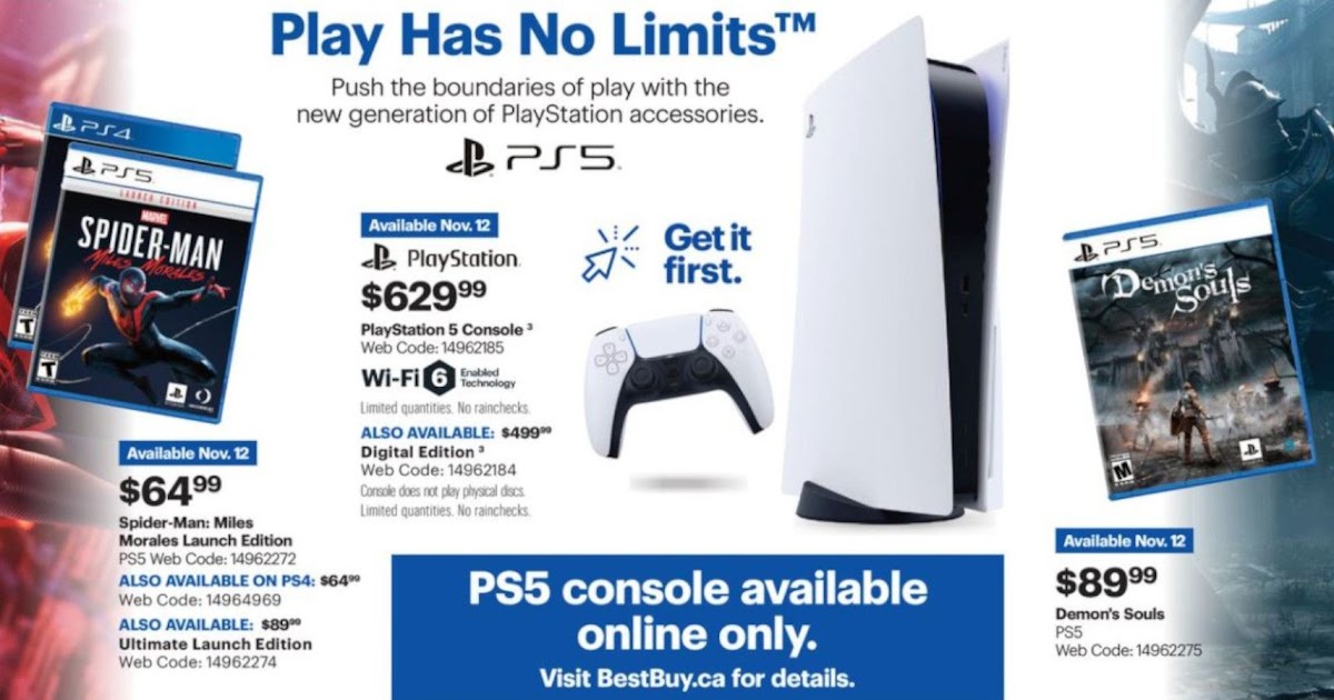 Best Buy Canada Ps5 Restock : The retailer announced that stock would ...