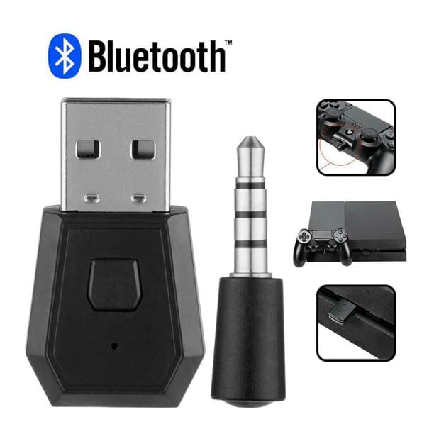 Bluetooth Dongle Wireless Receiver USB Adapter for PS4 Wireless Headset ...