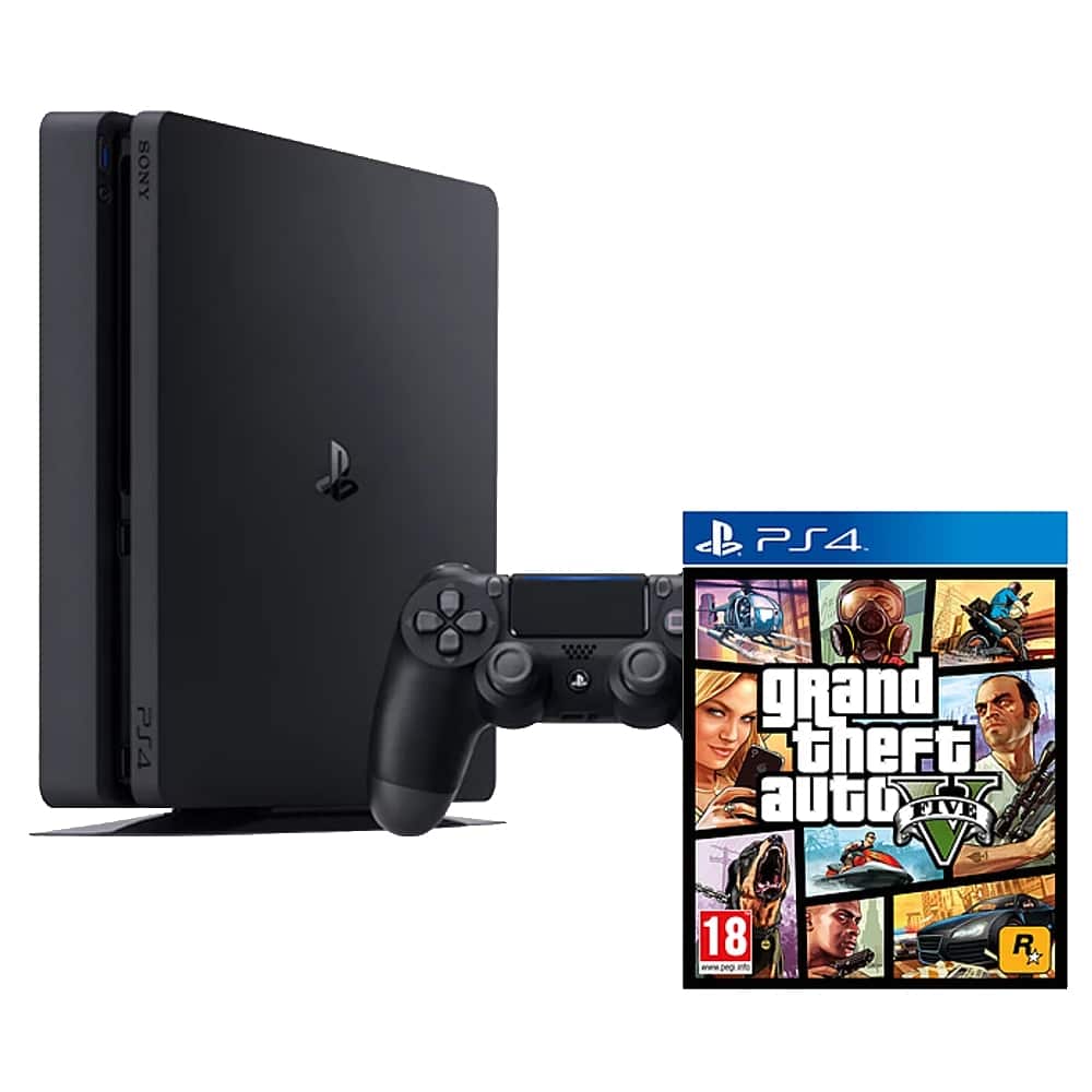 Buy Sony Playstation 4 500GB Slim with Grand Theft Auto V (PS4) Bundle ...
