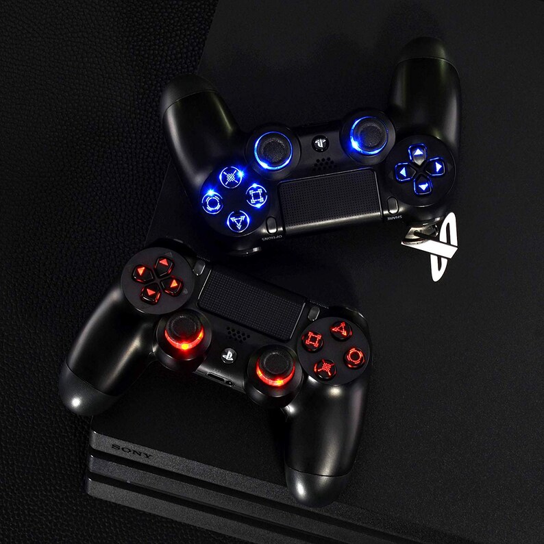 Custom PS4 Controller LED color changing buttons 7 colors