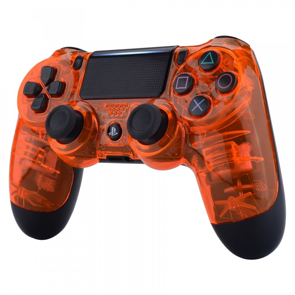 Customized Crystal Orange Upper Housing Shell Case for PS4 ...