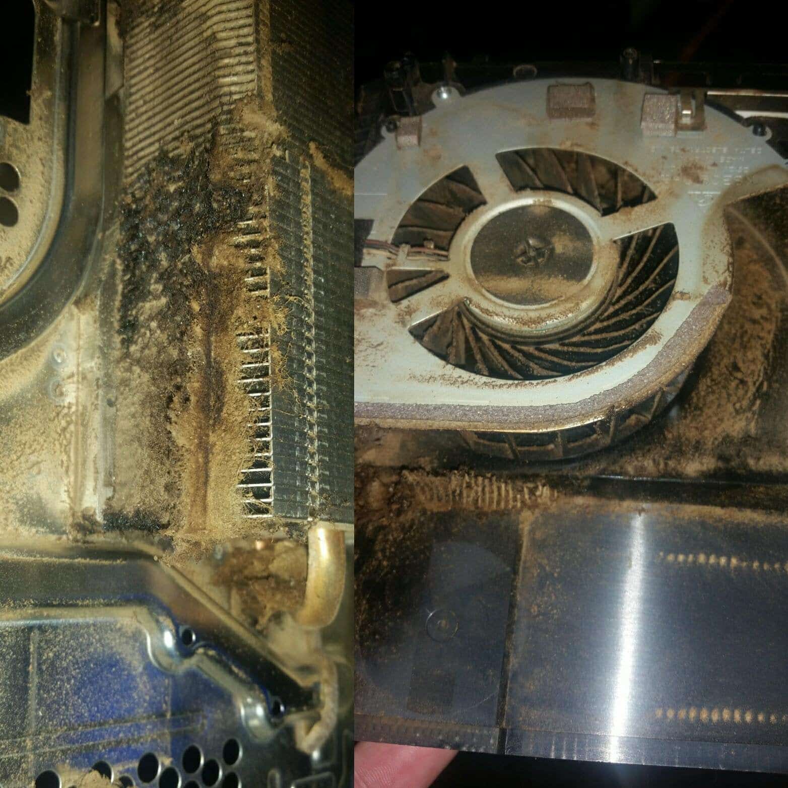Dirtiest PS4 fan and heat sink that I