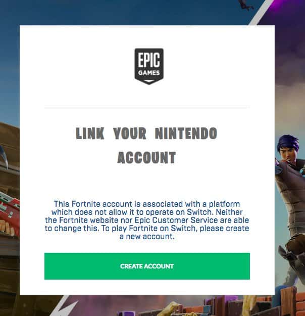 Epic games account link nintendo switch 147122