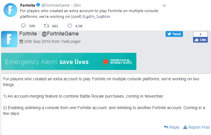 Epic Games working on ways to unlink Fortnite accounts ...