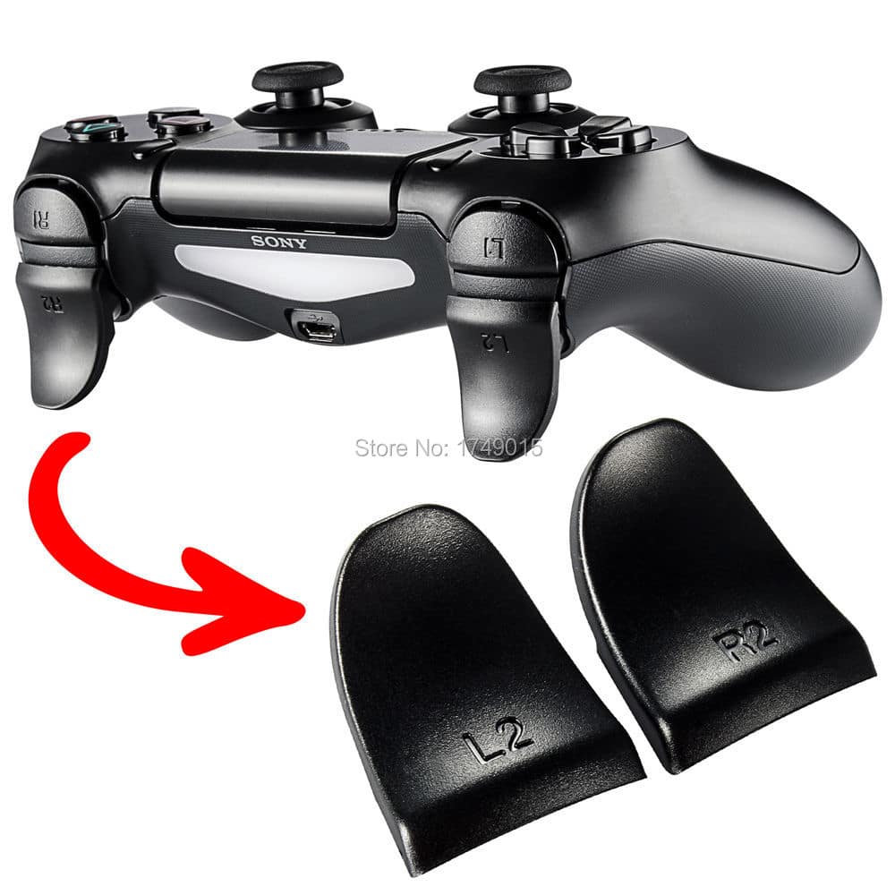 for Sony Dualshock 4 PS4 Pro Slim Controller L2 R2 Trigger Extenders ...