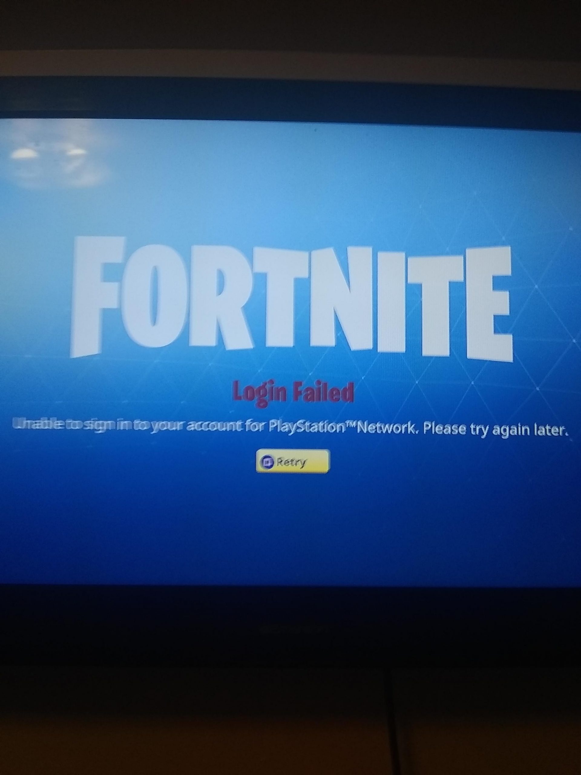 Fortnite login failed unable to sign into your account for playstation ...