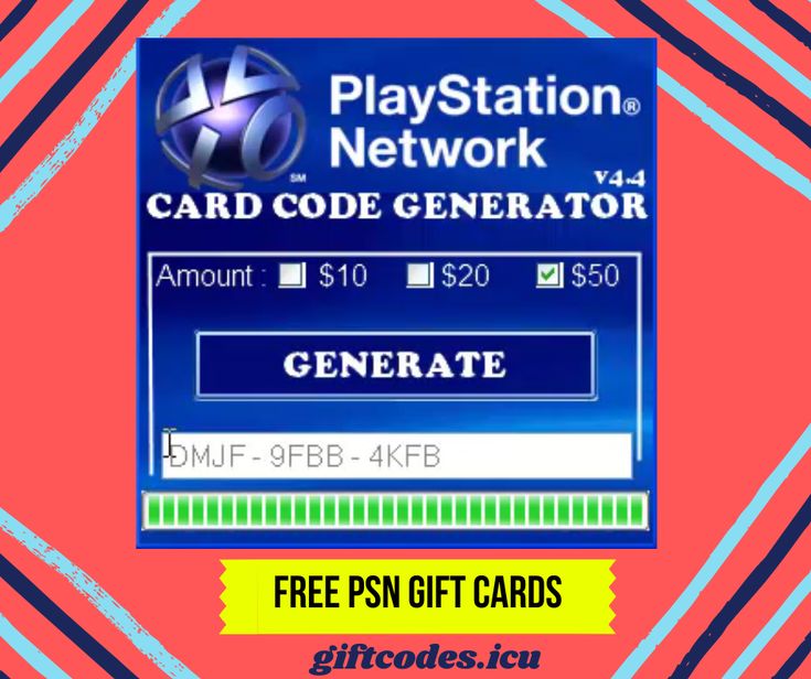 Free Playstation gift card codes