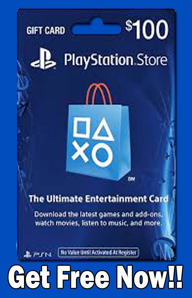Get free $100 PlayStation gift card code