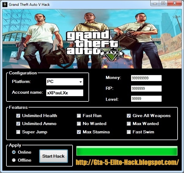 Grand Theft Auto 5 Hack Tool 2015 (For GTA Online/Offline) [NEW ...