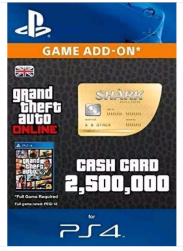 Grand Theft Auto Online: Whale Shark Cash Card $250,0000 ...
