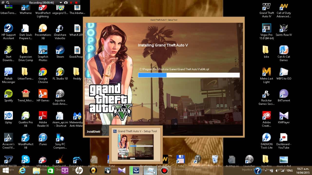 Grand Theft Auto V PC 7 Disc Installment How Long