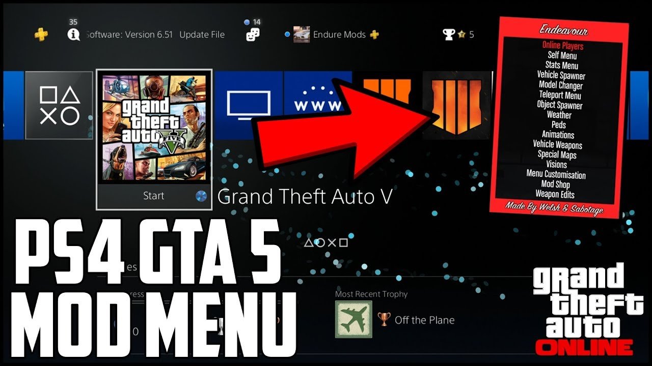 gta 5 how to install mod menu on ps4 works on all