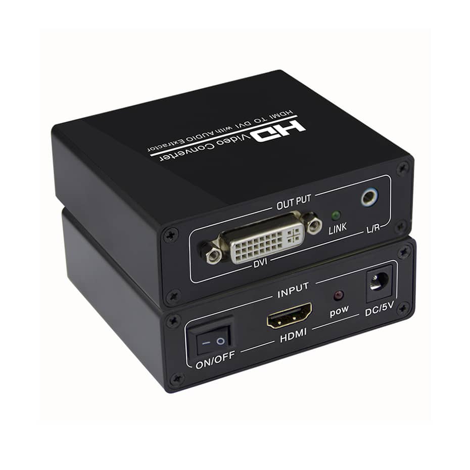 HDMI to DVI Audio Converter Monitor HDMI to DVI+Aux Audio out for PS4 ...
