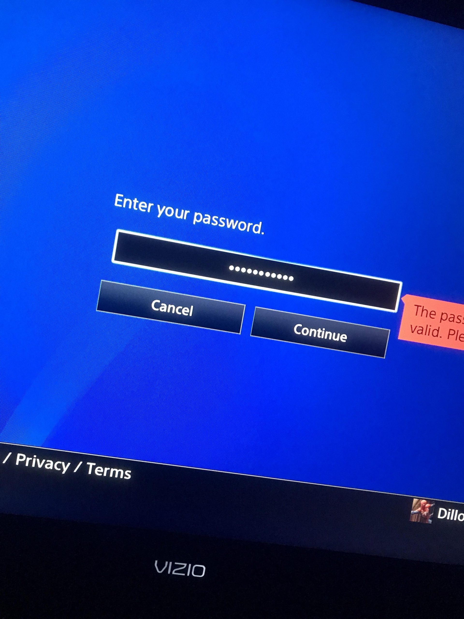 How do I reset my password for accessing my wallet/card info on PS4 ...