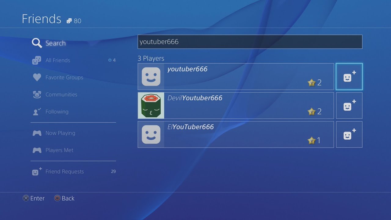 How to add a friend on ps4!