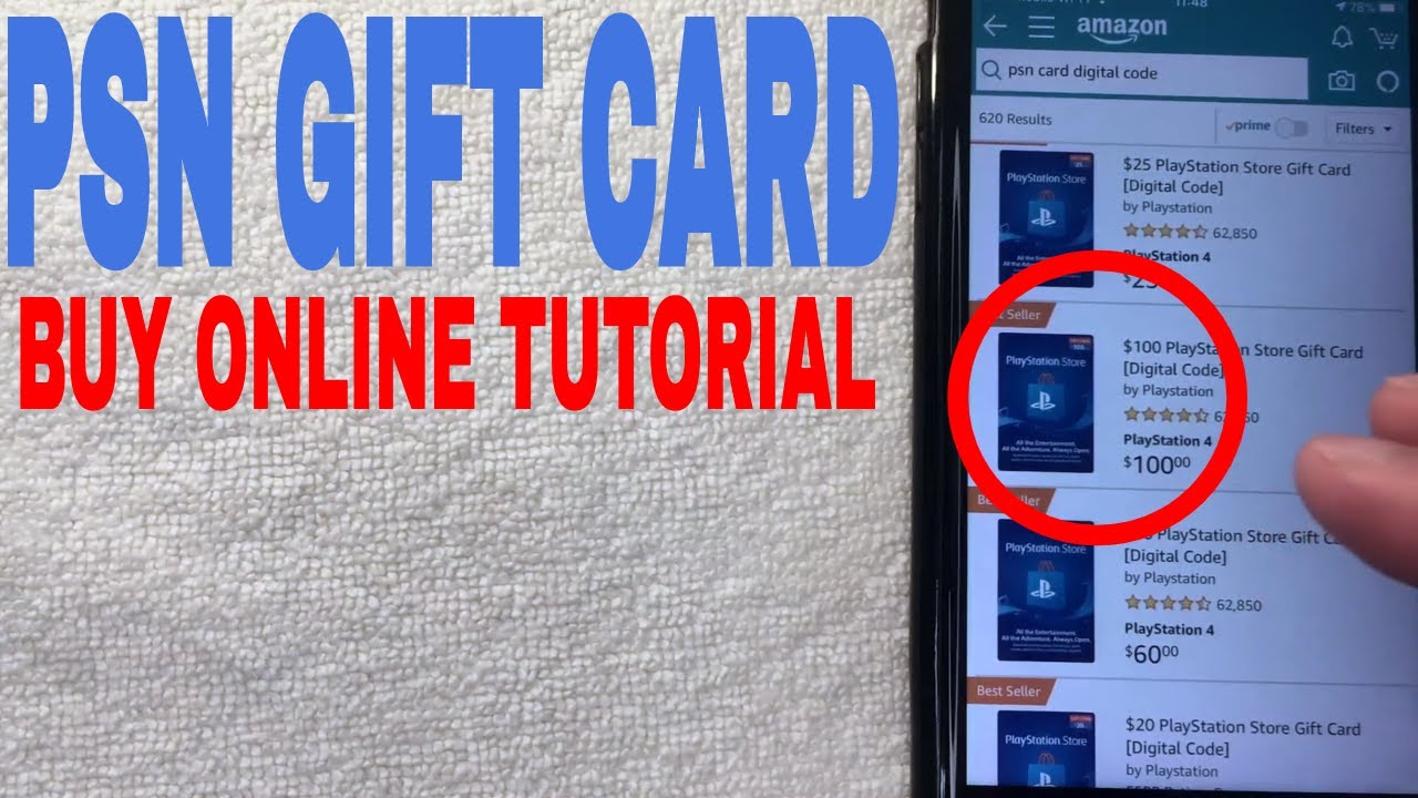How To Buy PSN Playstation Store Gift Card Online