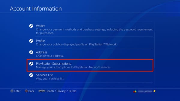 How to cancel a PlayStation Now subscription on a PS4