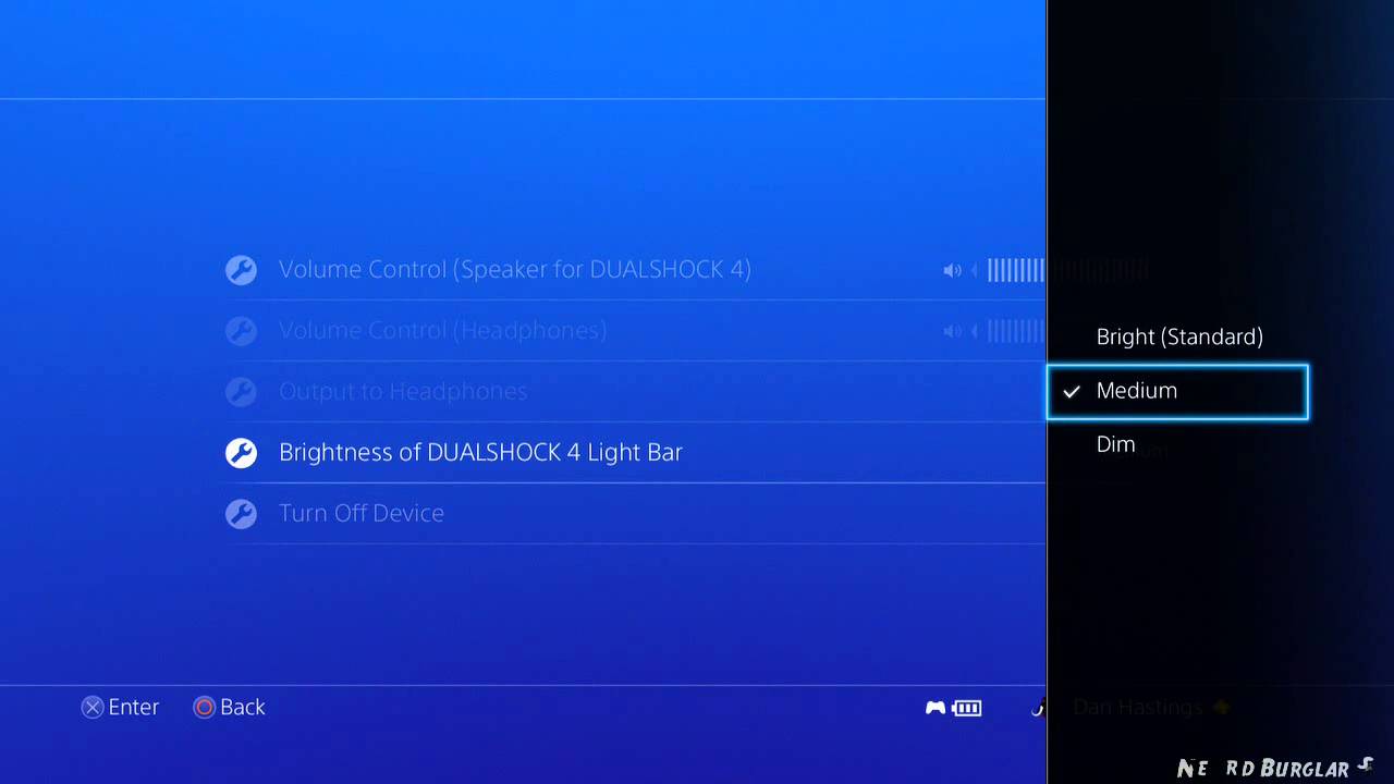 How to change Dualshock 4 light bar brightness in game ...