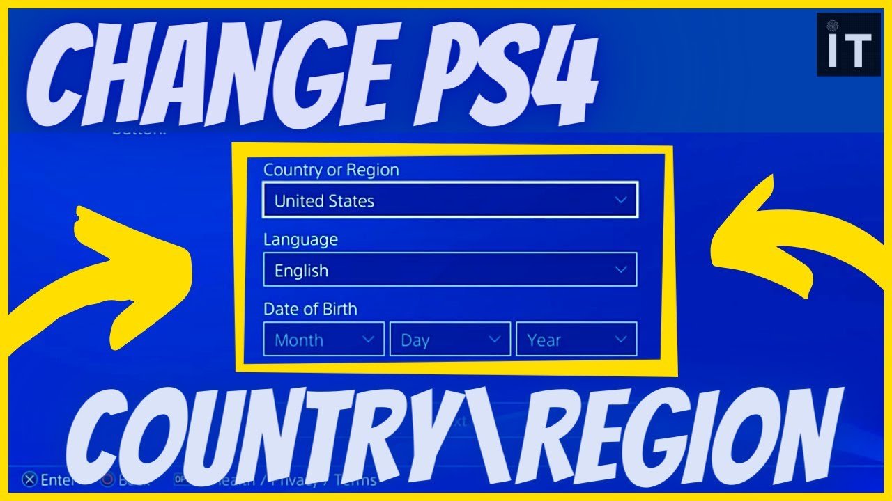 HOW TO CHANGE PS4 COUNTRY REGION
