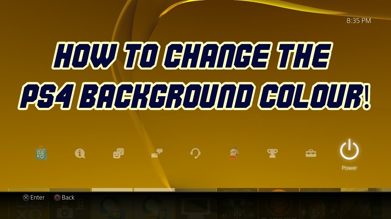 How to Change the PS4 Background Colour! (2.00 UPDATE ...