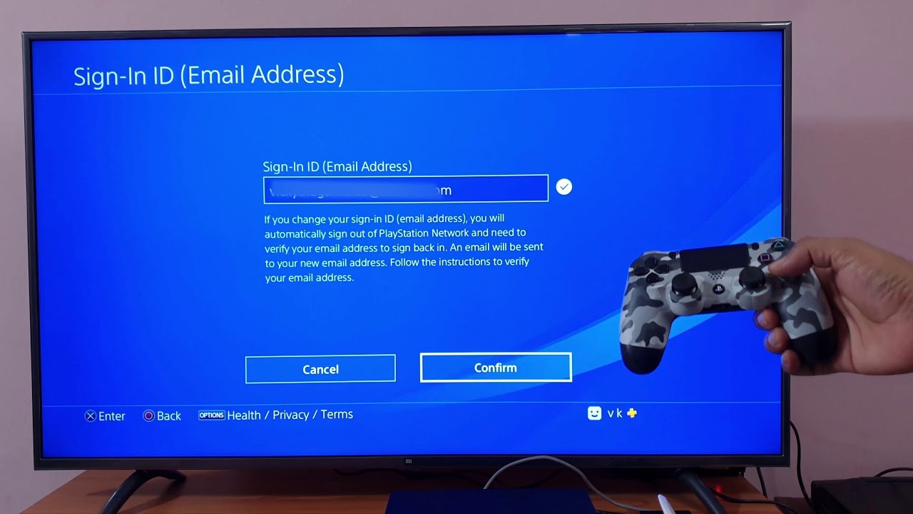 How to Change your Email ID in PS4 PRO or PS4 Console ...