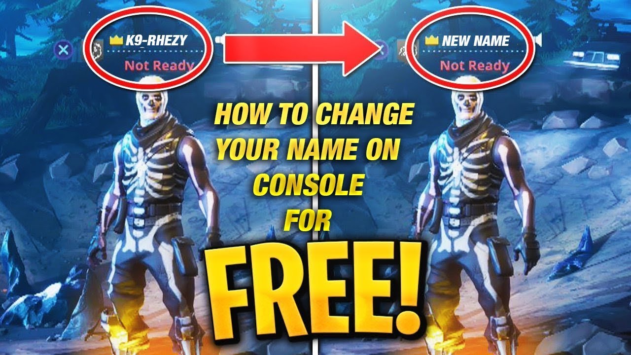 How to CHANGE your Fortnite Name on Console for FREE! PS4 ...