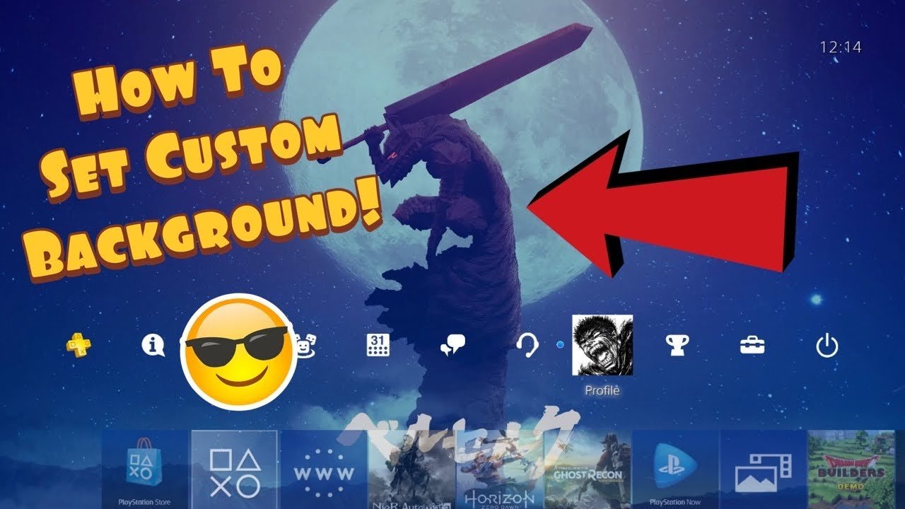 How To Change Your PS4 Background To A Custom Game ...