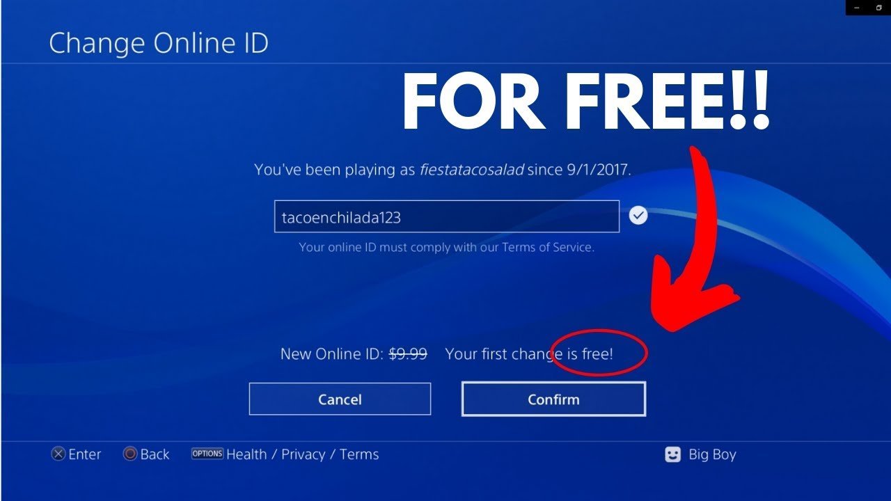 How To Change Your PS4 GAMERTAG FOR FREE! (PSN Online ID ...
