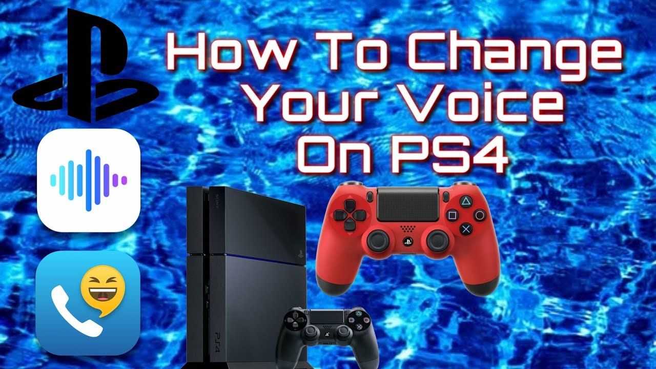 how to change your voice on your ps4