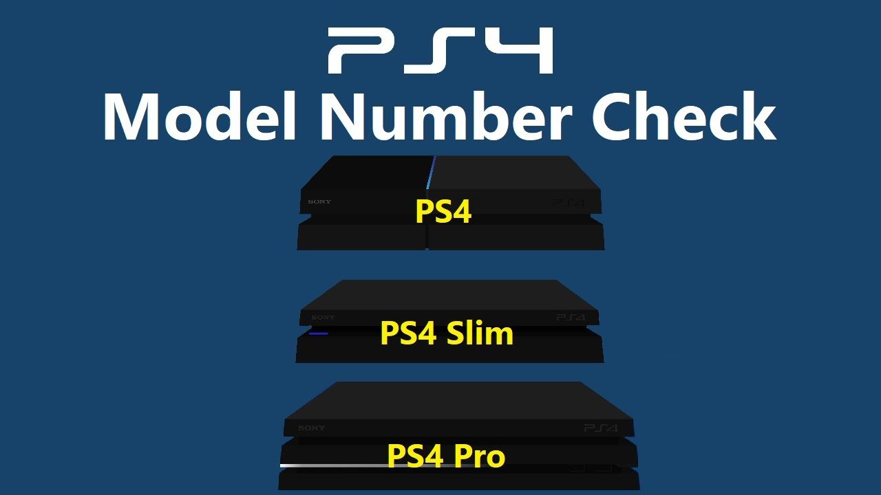 How to check the Model Number on a PS4, PS4 Slim and PS4 Pro
