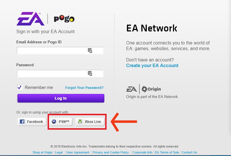 How to connect EA account to ps4/xbox1 apex legends, MUT ...