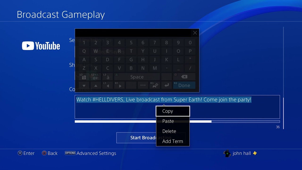 How To: Copy and Paste on PS4 (Especially for Live ...