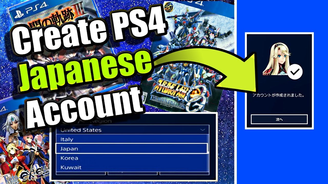 How to CREATE a JAPANESE PSN ACCOUNT (PS4 TUTORIAL)(EASY ...