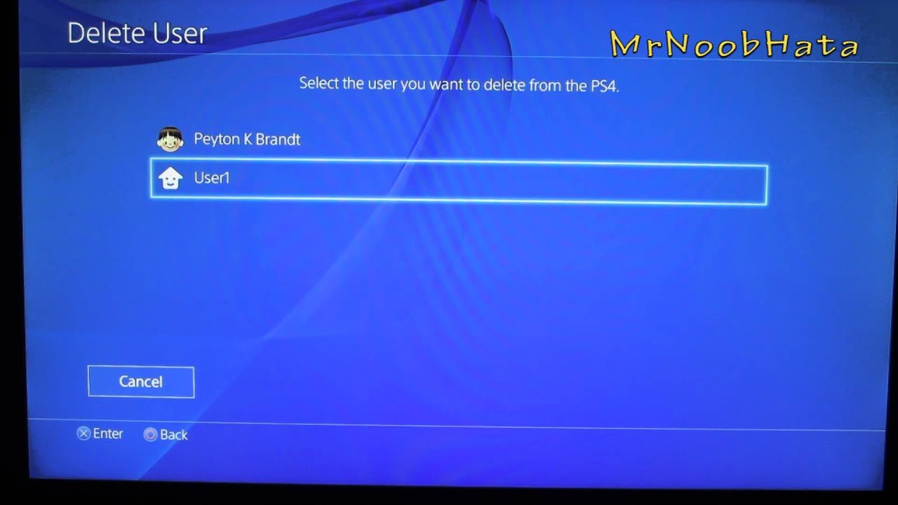 How to Delete PS4 User Accounts