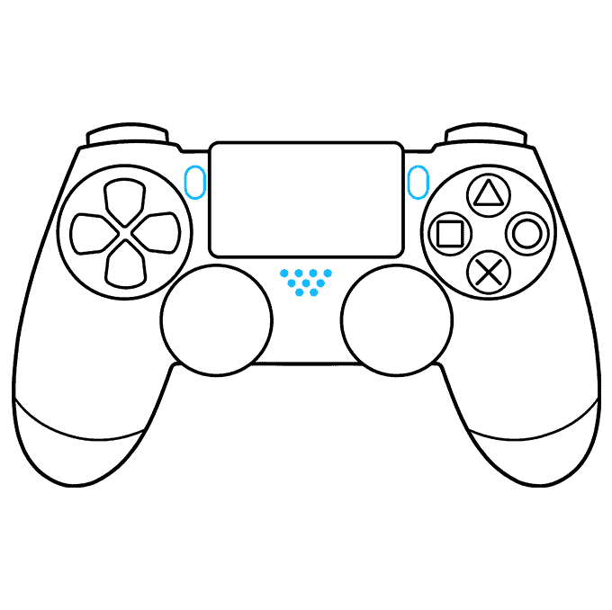 How to Draw a PS4 Controller