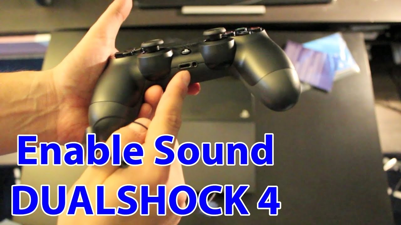 How To Enable Sound On The PS4 Controller And Use ...