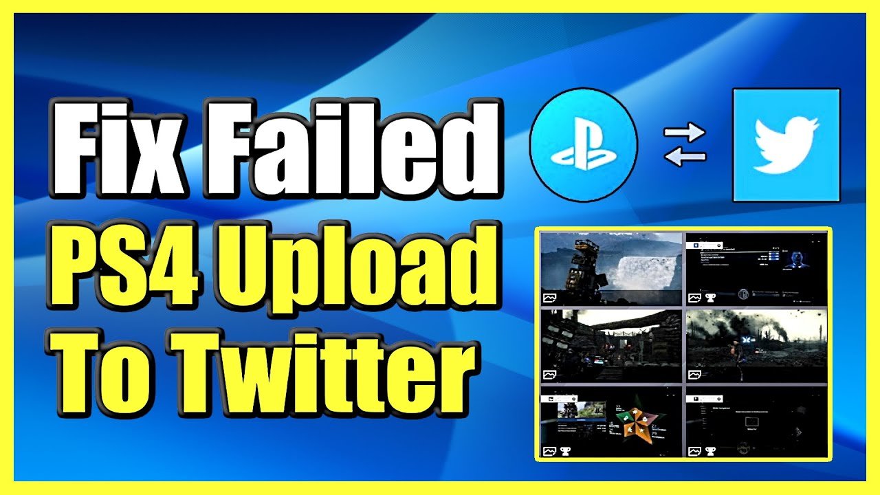 How to FIX PS4 CANNOT UPLOAD to TWITTER for CLIPS or IMAGES (Easy ...