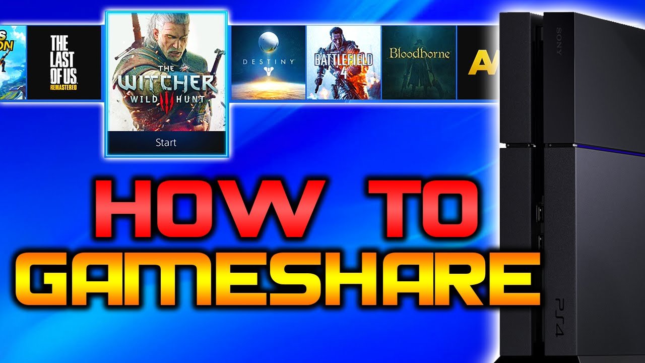 How To Gameshare On PS4! Play Your Friends Games, DLC ...