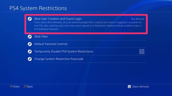 How To Get Parental Controls Off Ps4