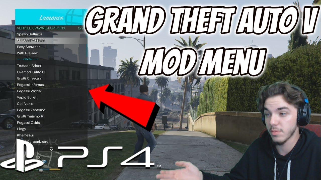 How To Install A GTA 5 Mod Menu On PS4 PlayStation 4 ...