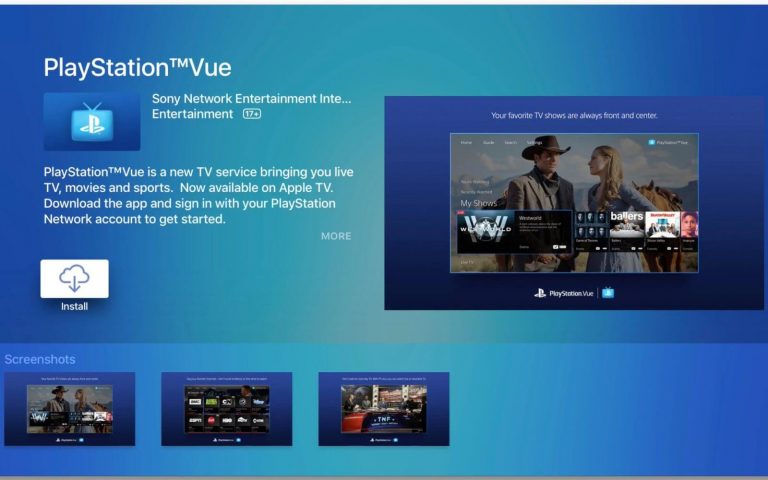 How to Install and Activate PlayStation Vue on Apple TV ...