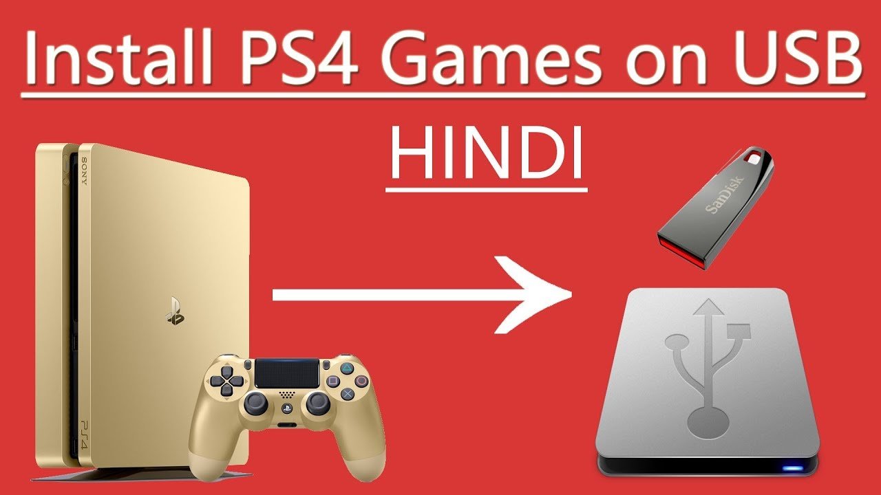 How to install PS4 games on USB in Hindi