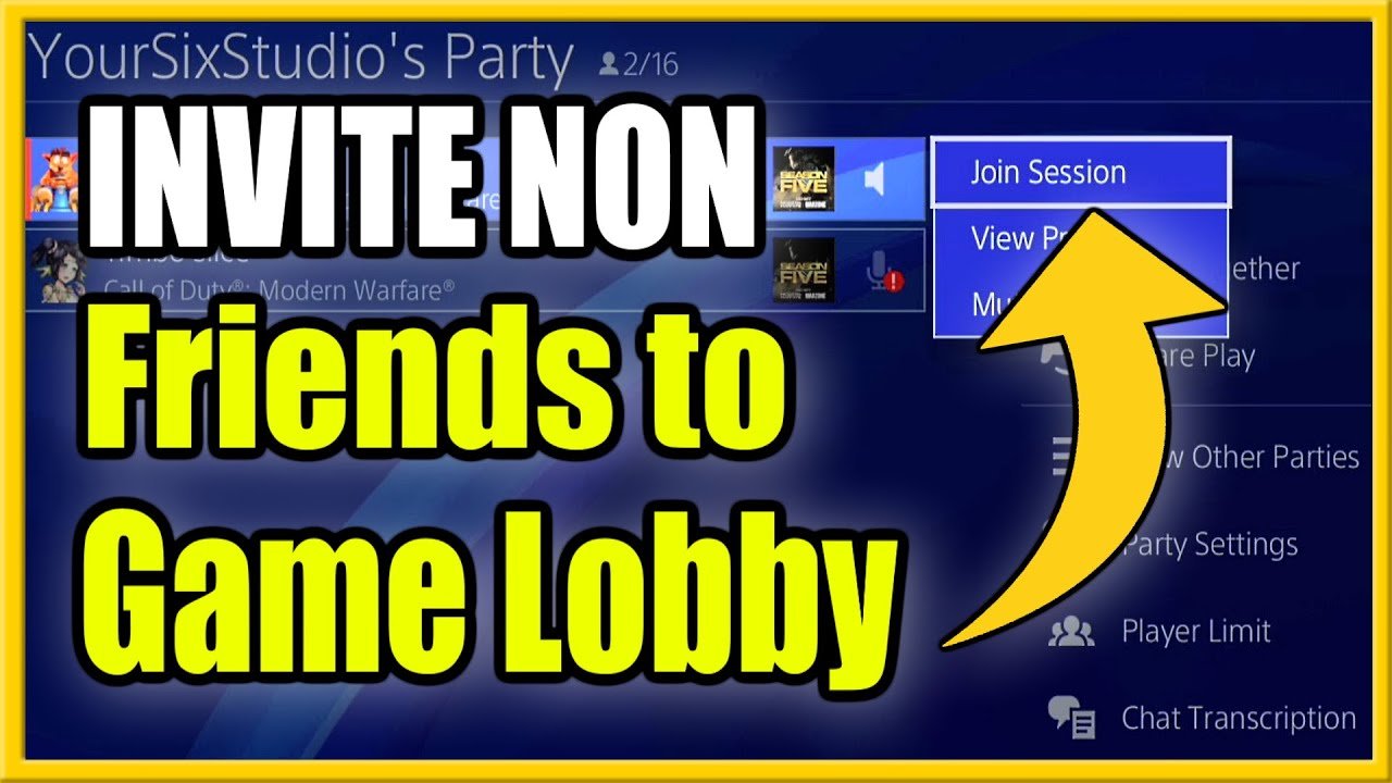 How to INVITE NON Friends to Game on PS4 (Best Method ...