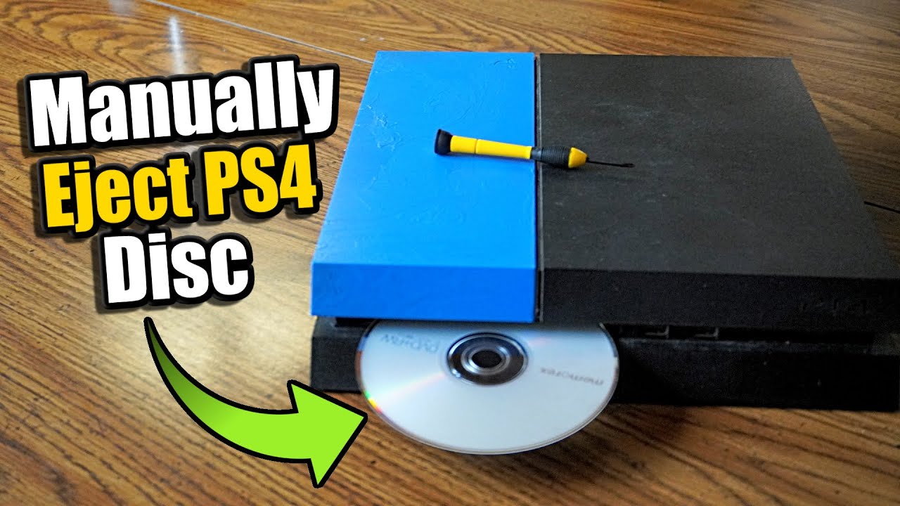 How to Manually Eject PS4 Disc that is stuck! (Games &  Movies)
